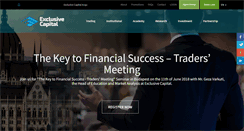 Desktop Screenshot of exclusivecapital.com